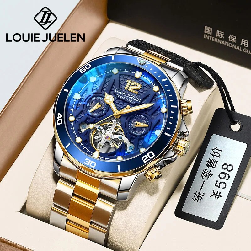 83J LOUIE JUELEN Genuine Popular Men s Watch Men s Waterproof Luminous ...