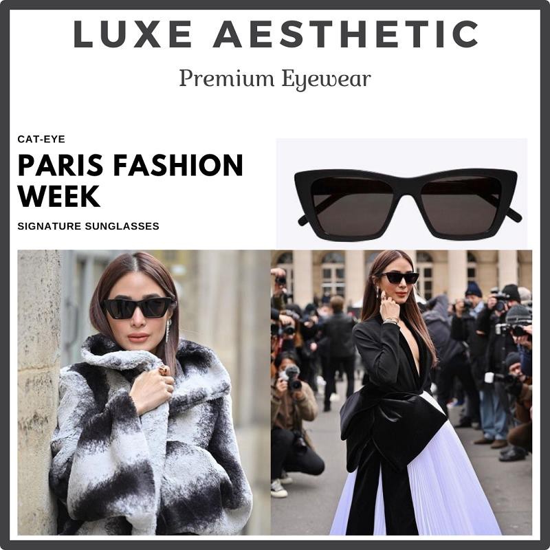 HEART EVANGELISTA SHADES Paris Fashion Week YSL inspired Catseye