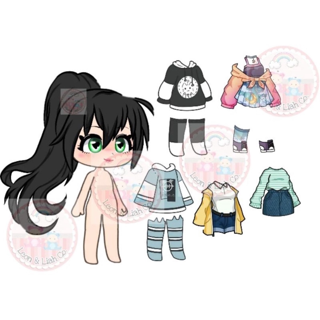 topdaijier2657355 GACHA LIFE PAPER DOLLS LAMINATED | Shopee Philippines