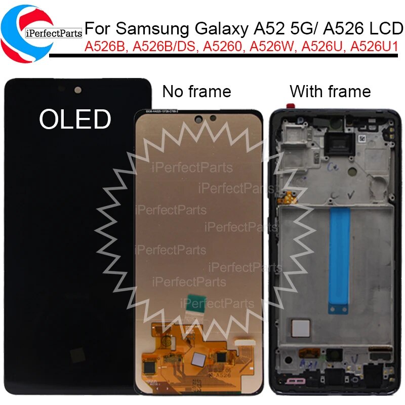 46q 6.5 OLED LCD For Samsung Galaxy A52 5G A526, A526B, A526U, A526W ...