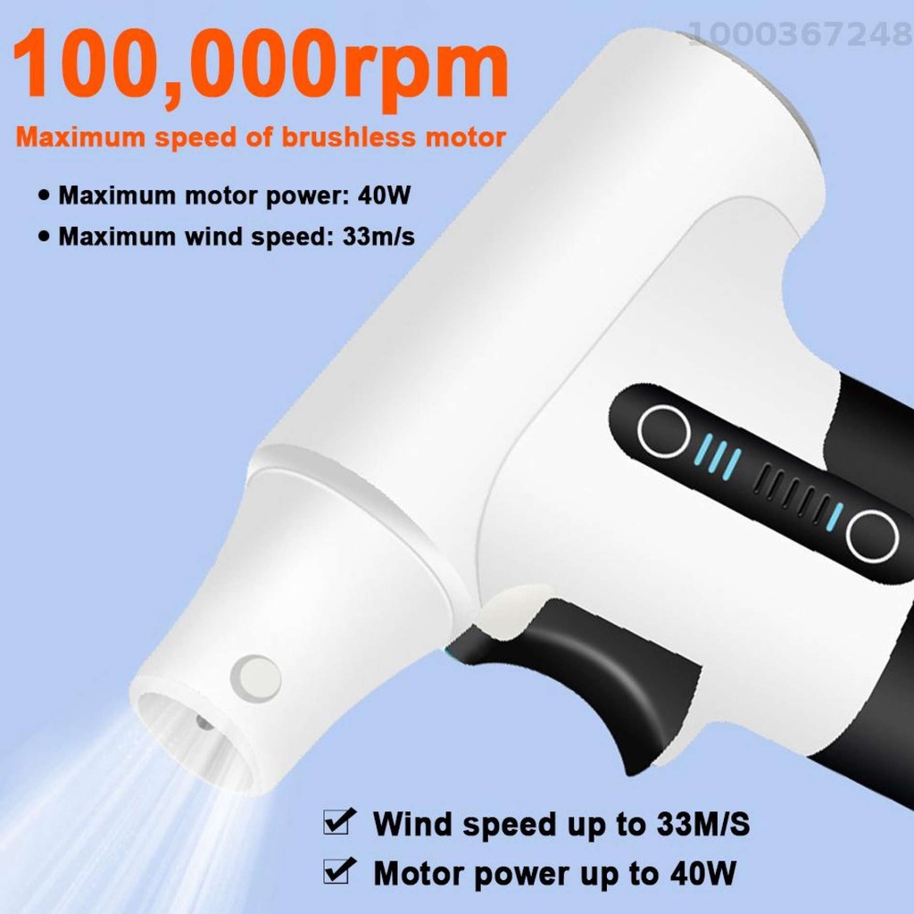 Handheld Brushless Motor Jet Fan 100,000RPM Turbofan High Power Dust