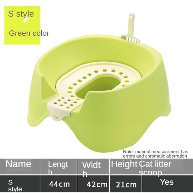 56R Large toilet litter box sanitary closed tray toilet training litter