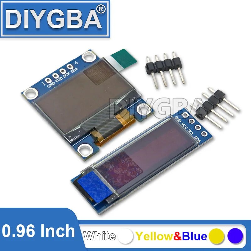 28d 0.96 Inch Oled IIC Serial White OLED Display Module 128X64 I2C LCD ...