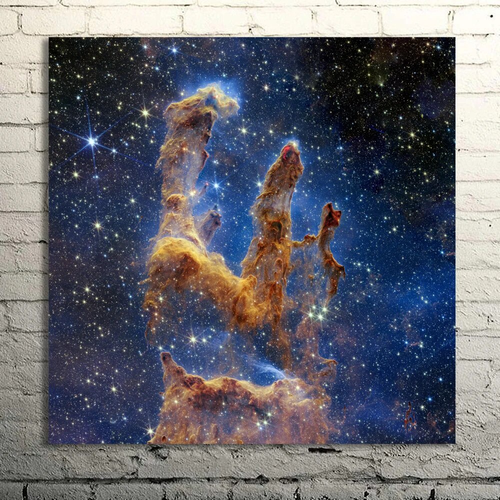 38E Pillars of Creation James Webb Space Telescope Shot Wall Art ...