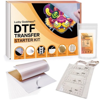 DTF Transfer Film 100 Sheets-A4 PET Heat Transfer Paper for DIY Direct on  T-Shirts.Socks,Bags, 8.3 inch x 11.7 inch