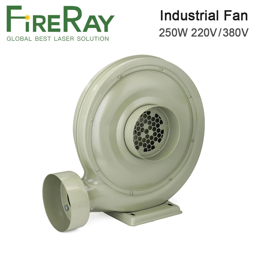 69Q Fireray 250W 220v 380v Exhaust Fan Air Blower Centrifugal for CO2 Laser Engraver Cutting M