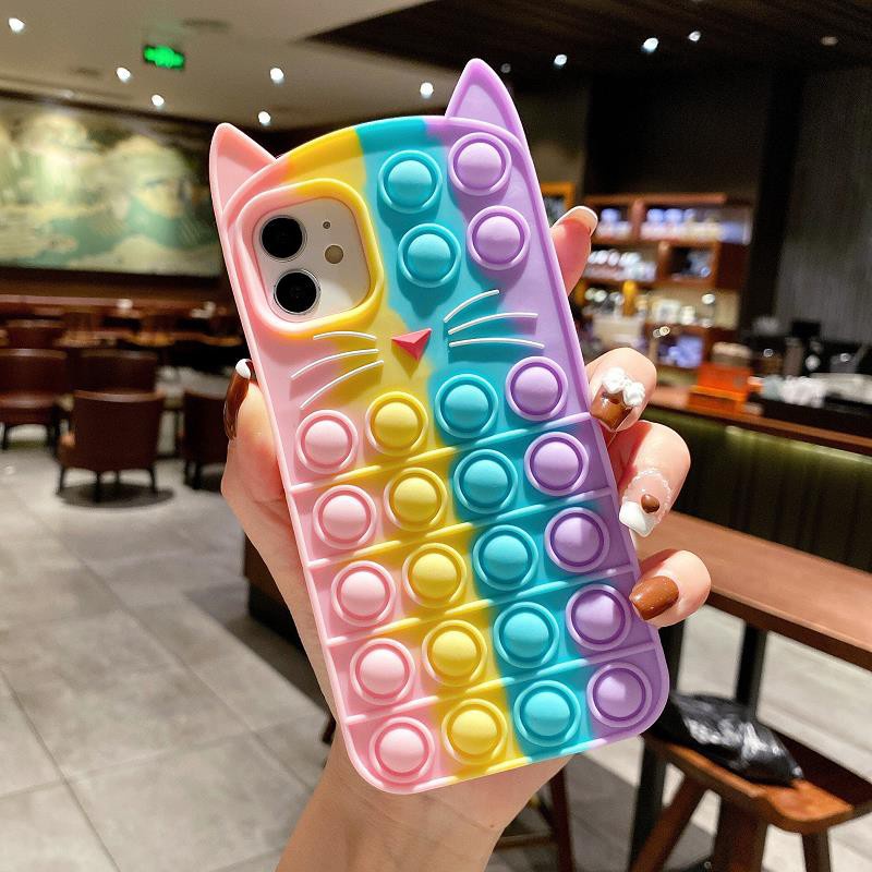 Pop it Phone Case for OPPO A55 A16 A15 A15s A53 2020 A32 A33 A9 A5 A93 ...