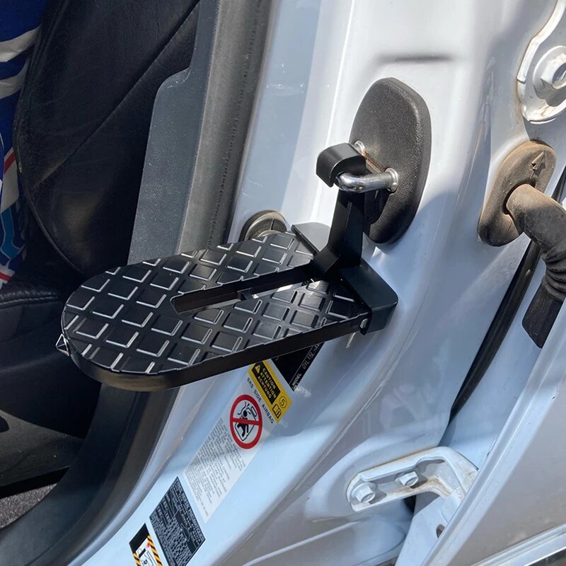 ☆Universal Foot Pedal Ladder Folding Car Door Latch Hook Step For Jeep SUV Truck Roof Rack Step