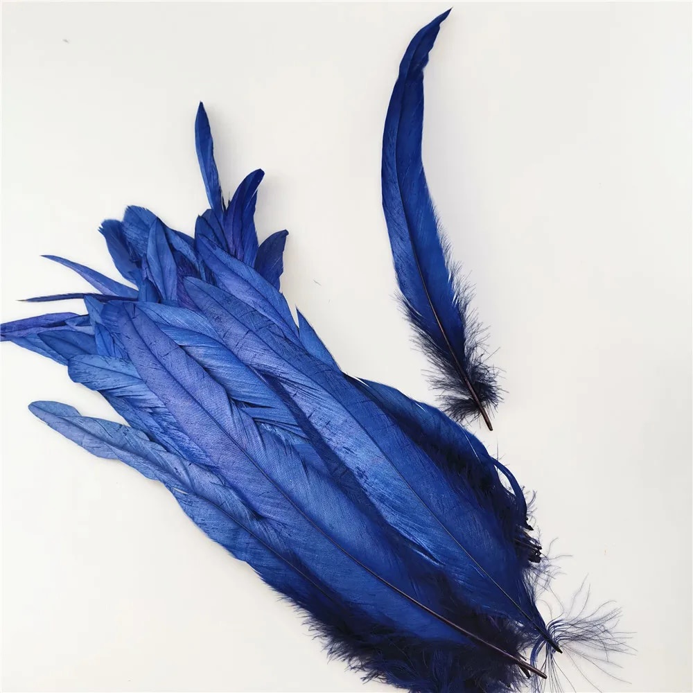 ☄Rooster tail hair 25/30cm dedyed feathers 50 pieces/set of headdress wing  mask costume accessor ☍♥