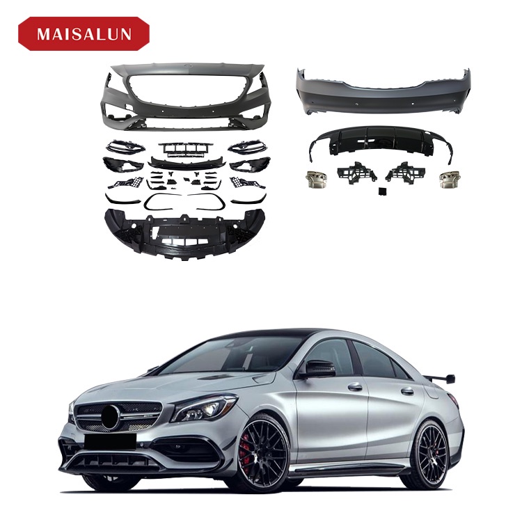 Cla Class Body Kit For Mercedes Benz W Facelift Cla Full Car Bumper Side Skirt Grille