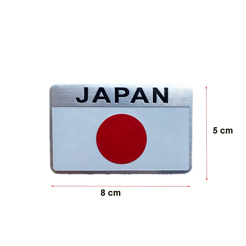 National Car Sticker Metal 3D Decal Grille Bumper Window Body ...