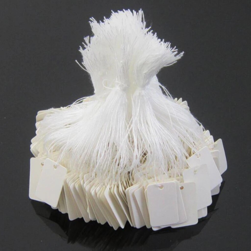 100pcs White Price Tags Marking Tags Writable Blank Sale Price Labels ...