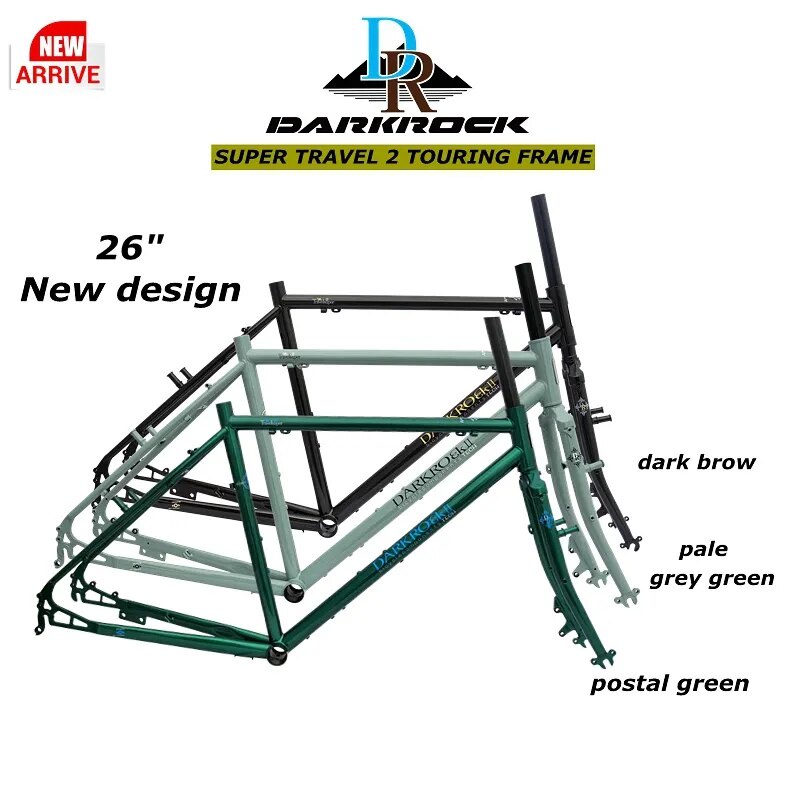 NEW KIND 26inch !!!DARKROCK(DR) Super Travel 2 Touring Frameset Bicycle ...