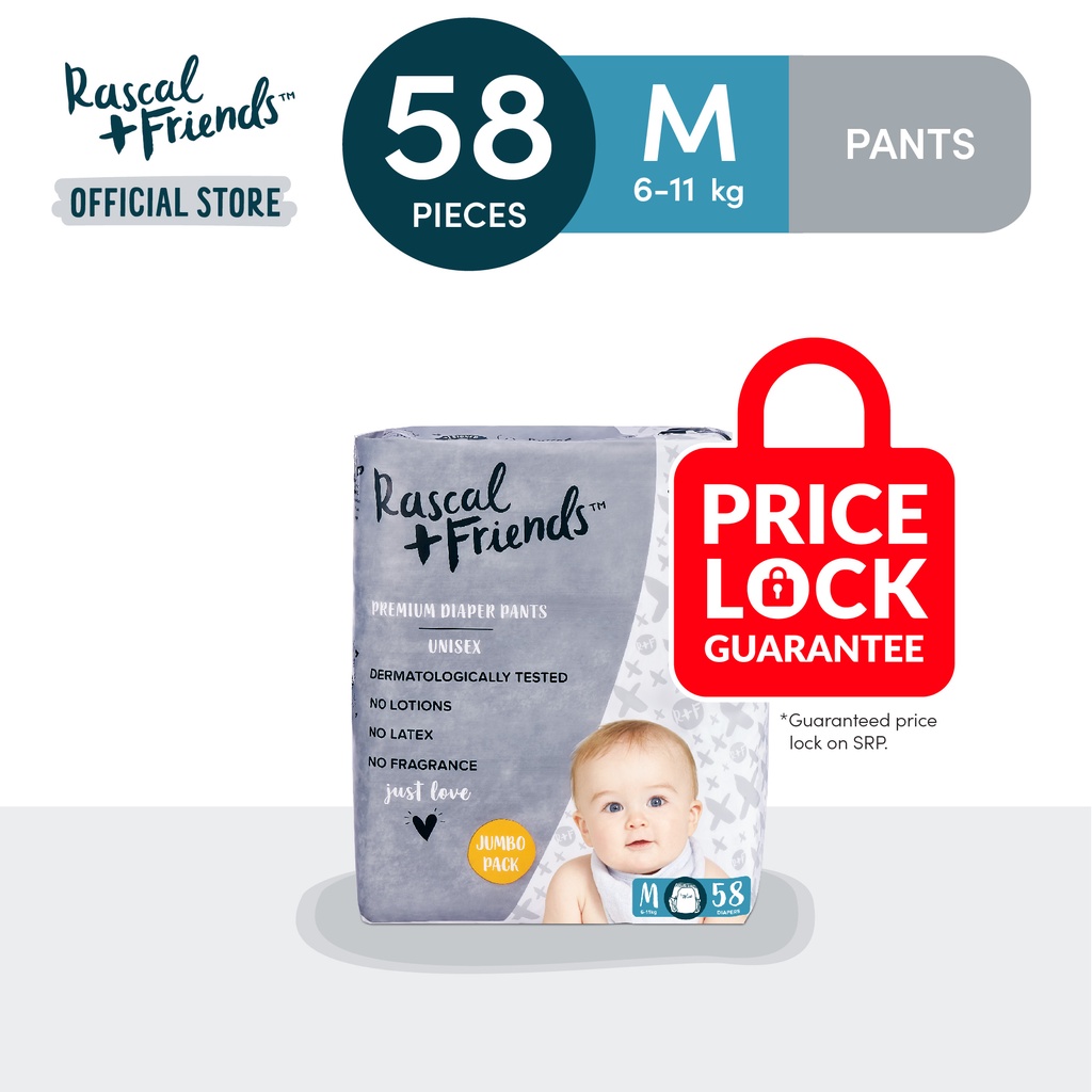 Rascal + Friends Premium Jumbo Diapers 