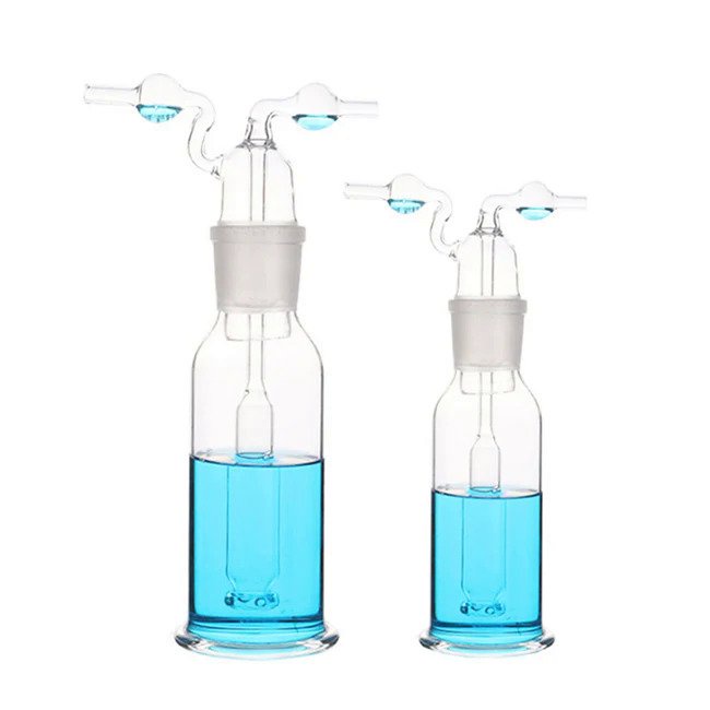 Laboratory bottle dual open lab gas washing bottles precision chemical