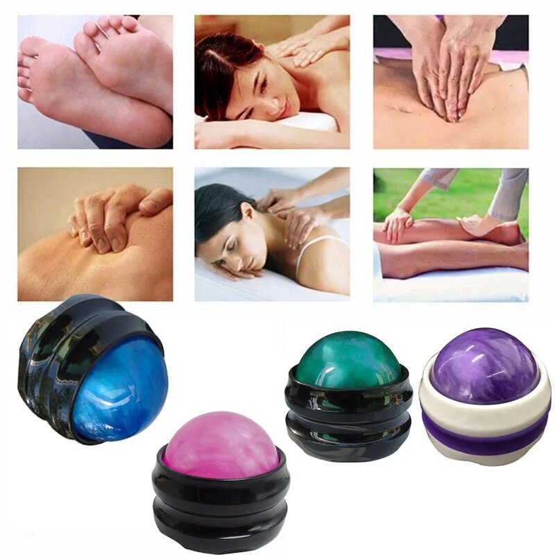 ☁1pc High Quality Yoga Massage Roller Ball Massager Fitness Exercise Foot Back Waist Hip Relaxer