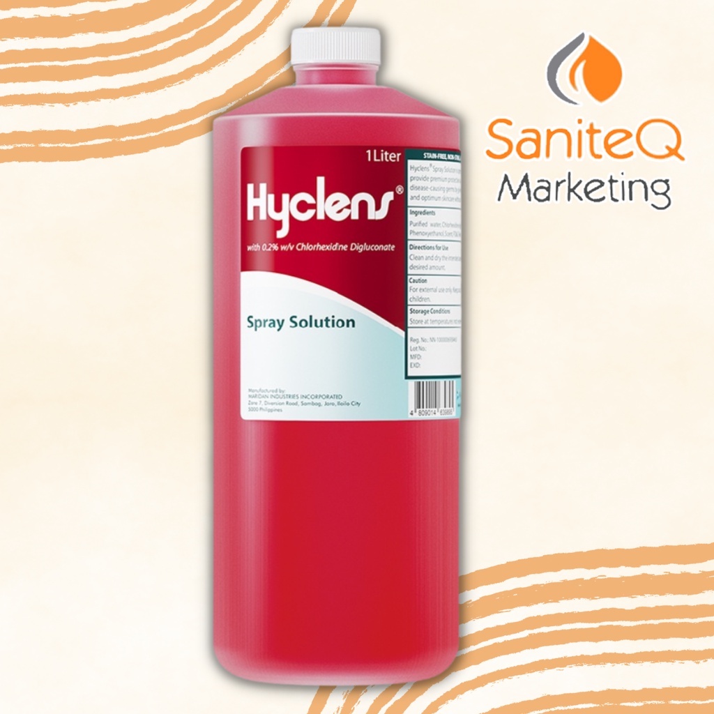 2024 Hyclens Wound Spray 02 Chlorhexidine 1Liter | Shopee Philippines