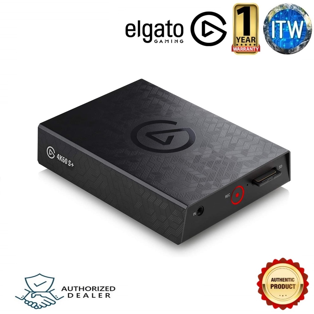 Elgato 4K60 S 4K60 HDR10 Capture with Standalone Sd Card Recording