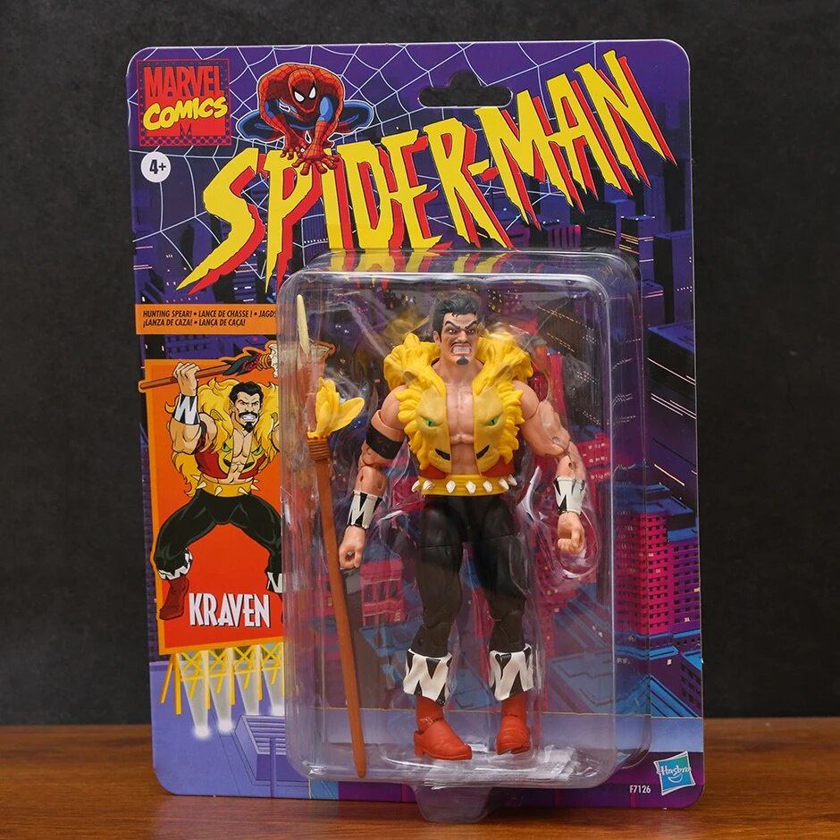 Marvel Legends Retro Kraven (Spiderman Series) Exclusive Action Figure ...