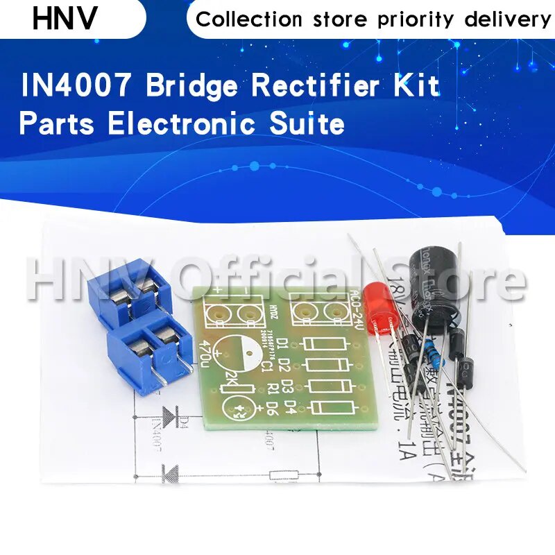 1N4007 Diy Kit IN4007 Bridge Rectifier AC DC Converter Full Wave