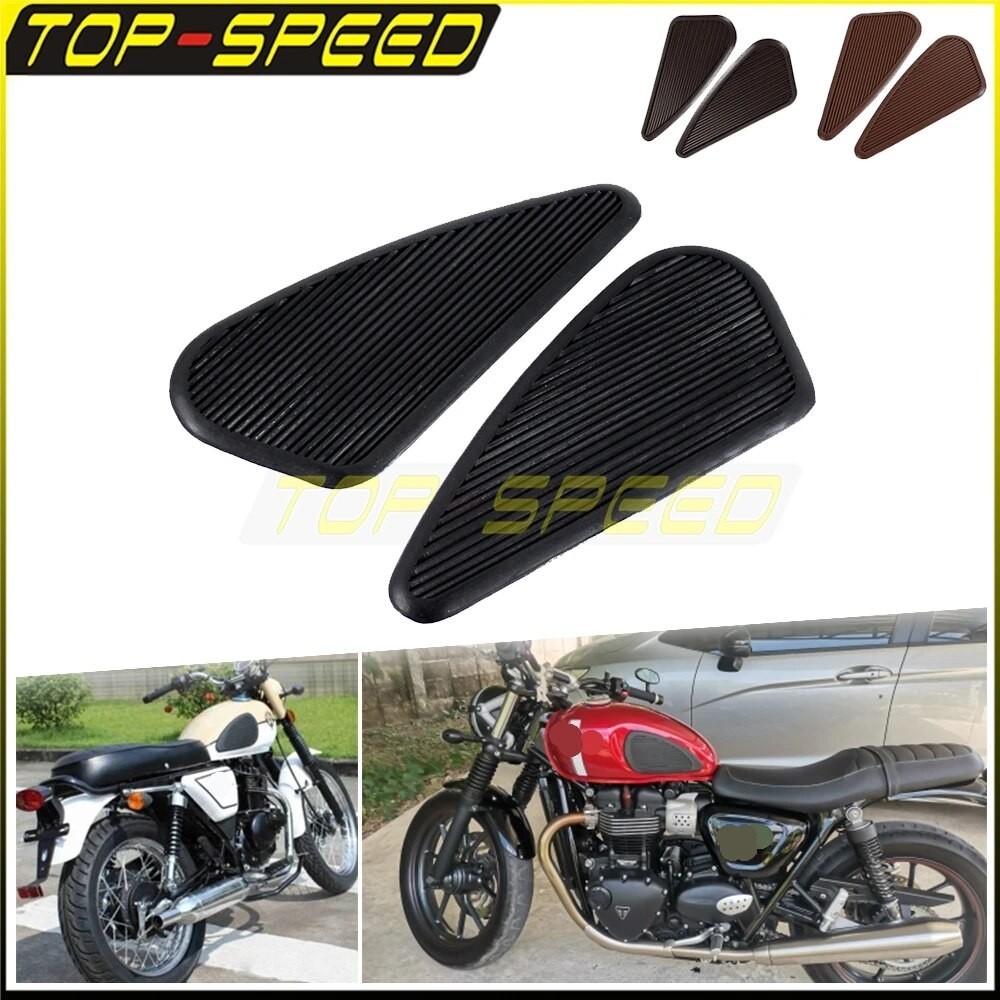 Cafe Racer Fuel Tank Rubber Pads Motorcycle Universal Retro Gas Tanks