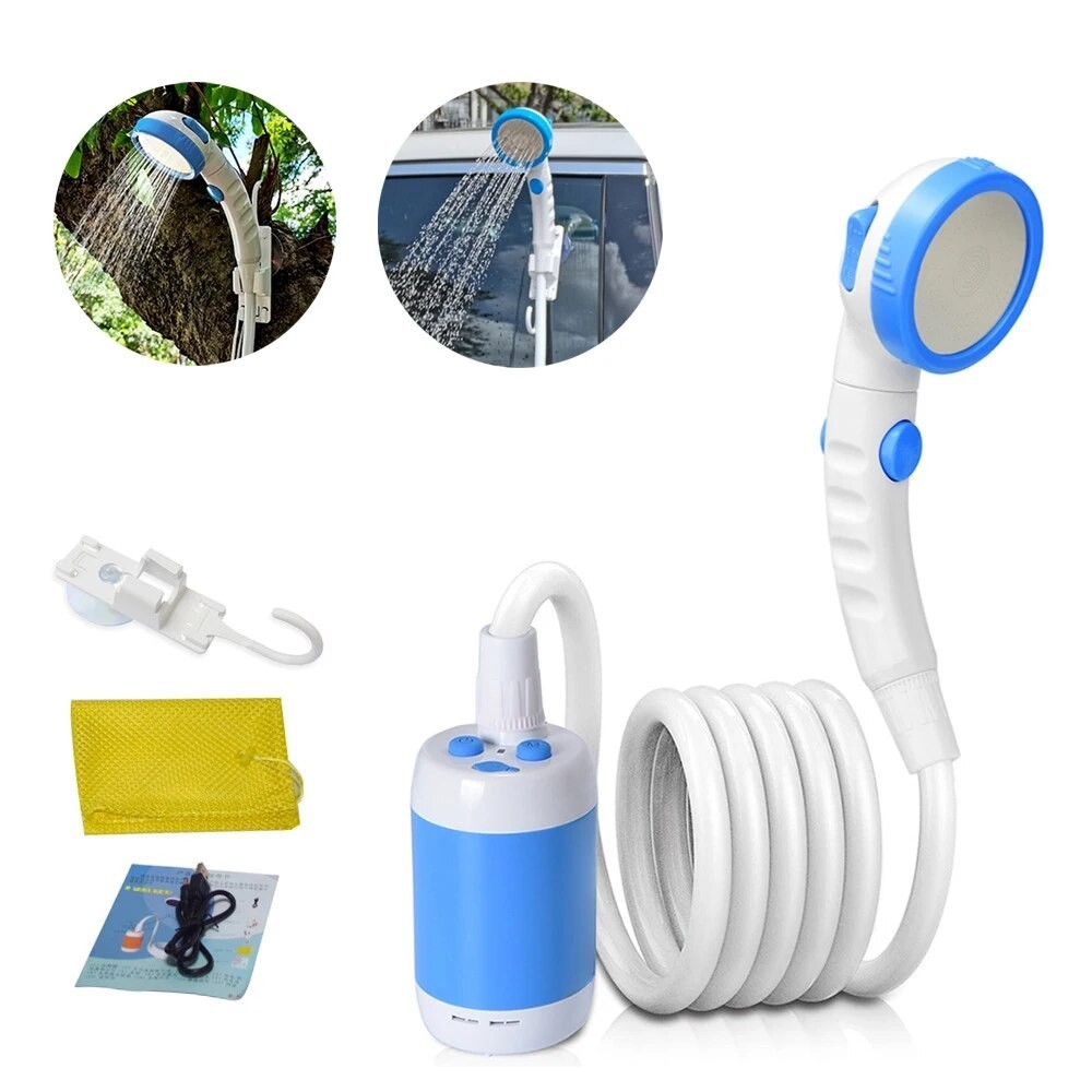 96n Portable Electric Shower Rechargeable Bathing Pump High Pressure ...