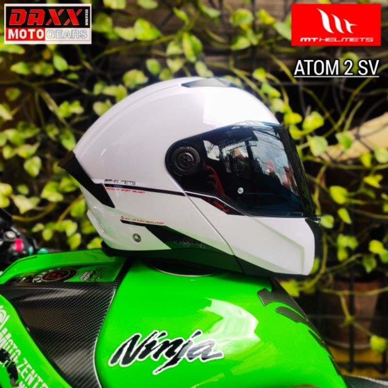 MT Atom 2 SV Modular Dual Visor Helmet | Shopee Philippines