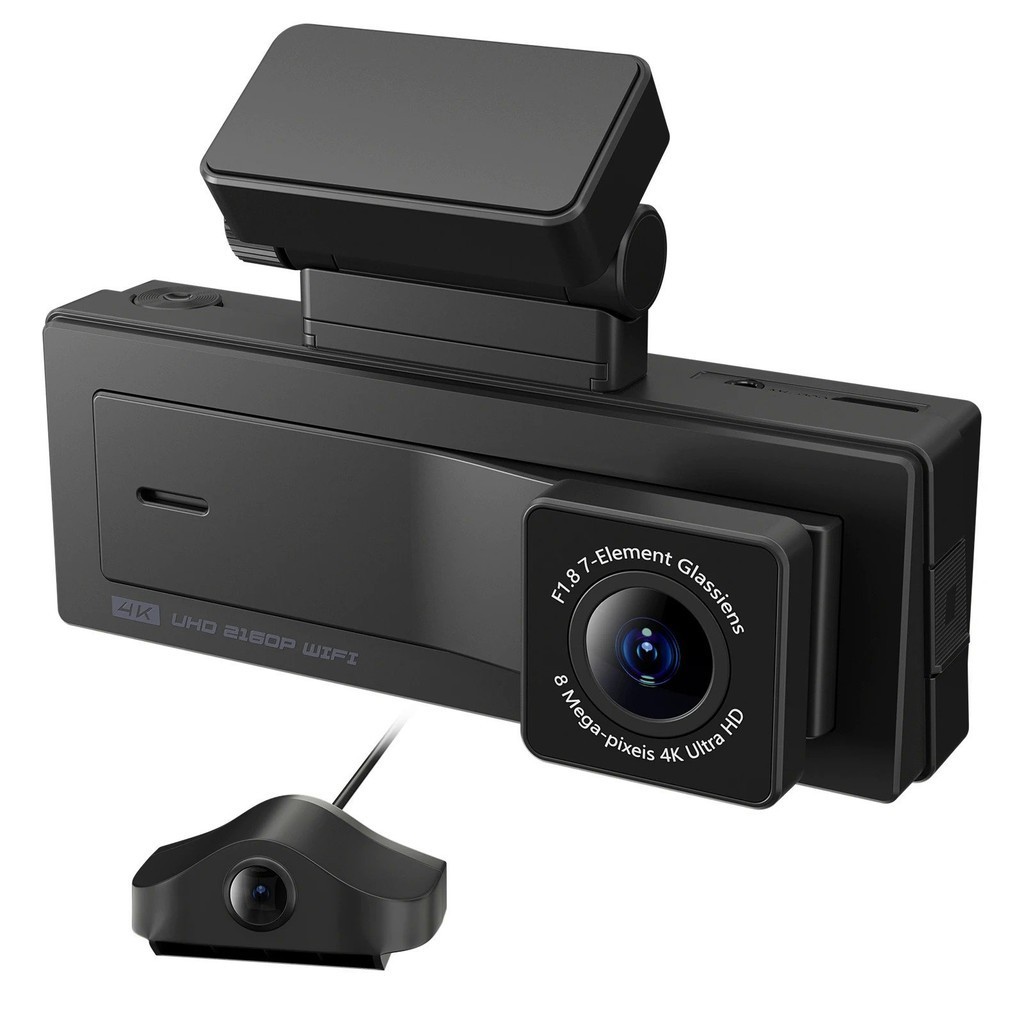 Ips Screen Car Dvr Dual Lens Hd Sony Imx 4k Dash Cam Video Recorder 