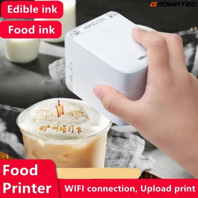 Yaomatec Food Edible Ink Printer Portable Inkjet Handheld Edible Food