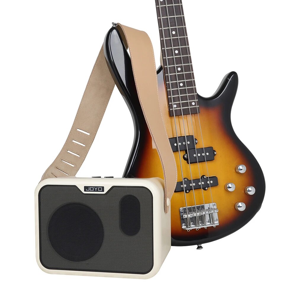 JOYO MA10B Mini Bass Guitar Amplifier Dual Channel Portable Bass Amp Combo with Power Adapter a