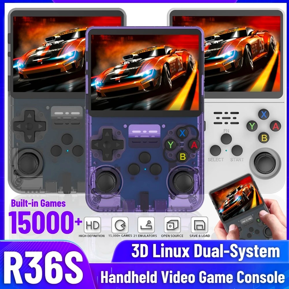 ♧R36S Retro Handheld Video Game Console 32/64/128GB Linux System 3.5 Inch  IPS Screen R35S Pro Mi ❥ⓞ | Shopee Philippines