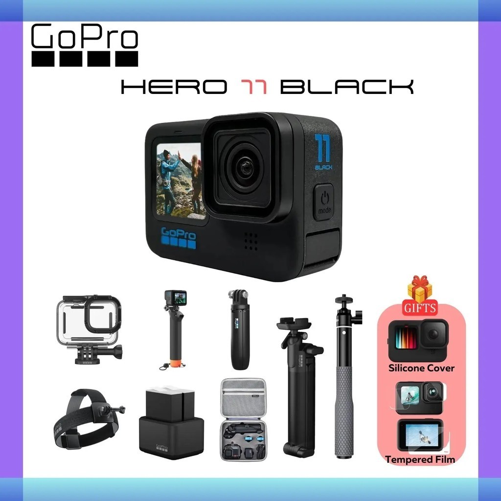 ☄Hero 11 Bundles For GoPro Hero 11 Black Action Camera Go Pro 5.3K
