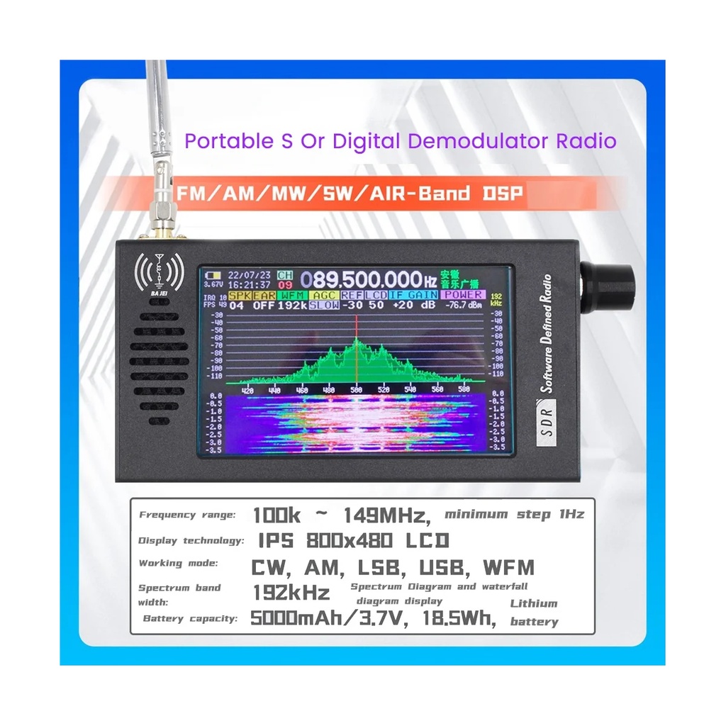 23o Deepsdr 101 Software Defined Radio Sdr Radio Dsp Digital Demodulation Short Wave Fm Mw Ssb 9920