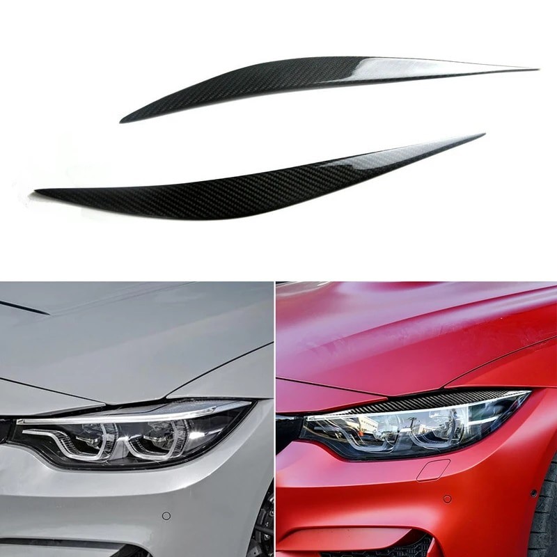 ღFor BMW F80 M3 F82 F83 M4 F32 F33 F36 Car Front Headlight Eyebrow ...