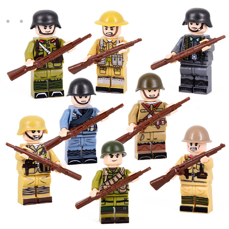 Compatible with Lego Military Series Eight-Road Army Germany Russia ...