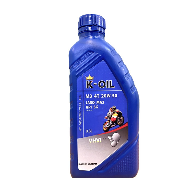 KOil M3 4T motorcycles oil SG 20W50 MA2 maximum power transfer good