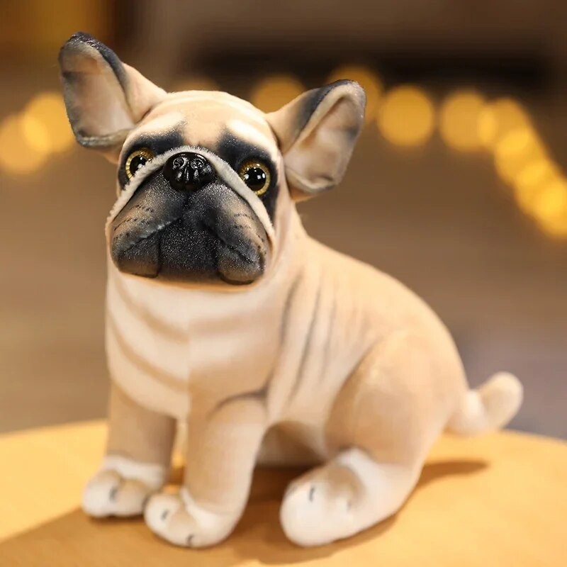 new Lifelike Pug Plush Doggy Aniamls for Bulldog Dog Toys Beagle Toy ...