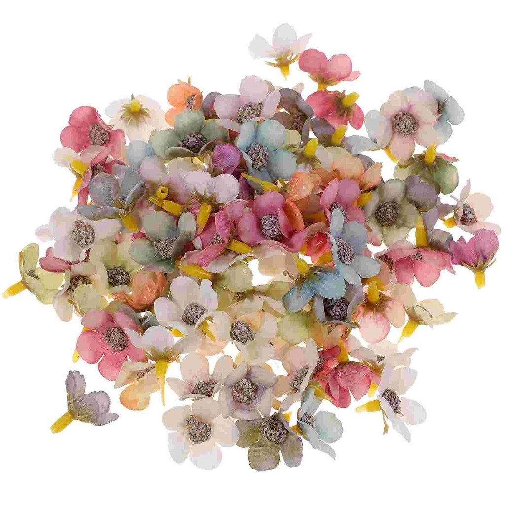 100pcs Mini Flower Heads Faux Flower Heads Artificial African Daisy ...
