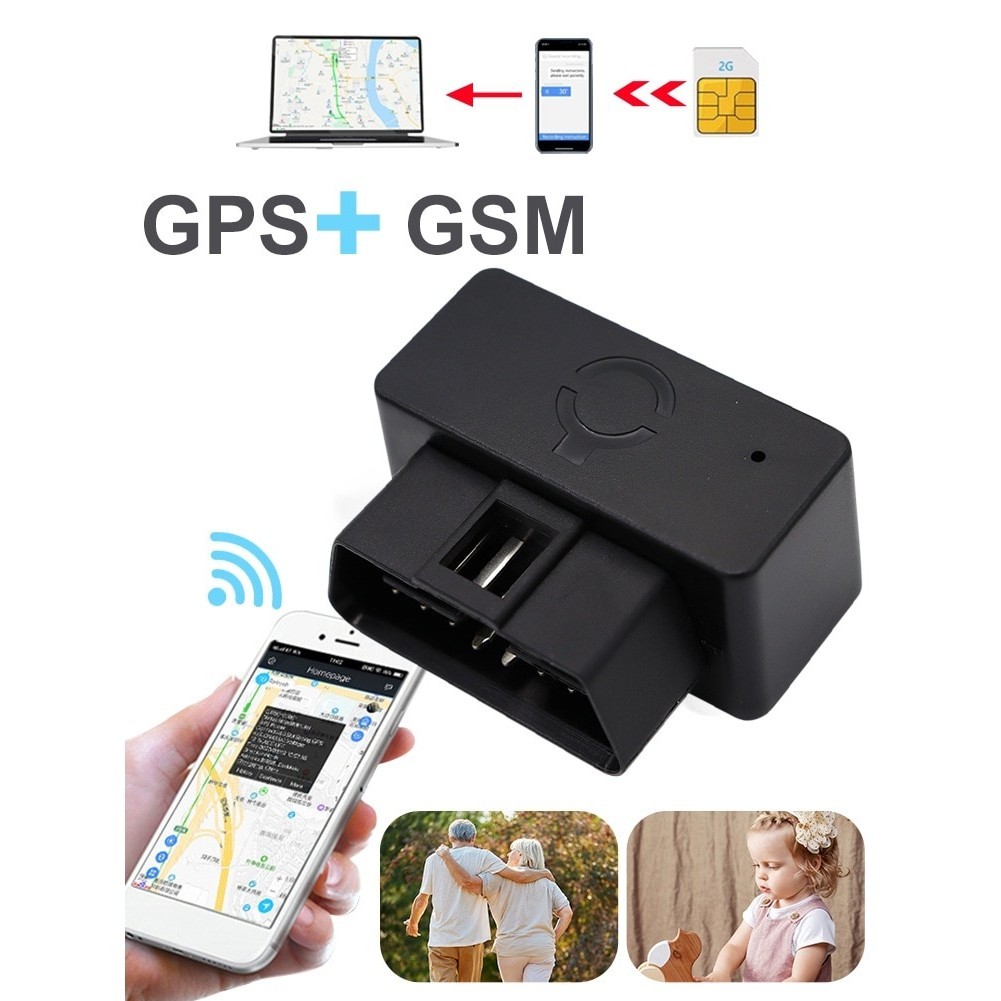OBD GPS Tracker 2G for Car Vehicle Location Geofence Route History ...