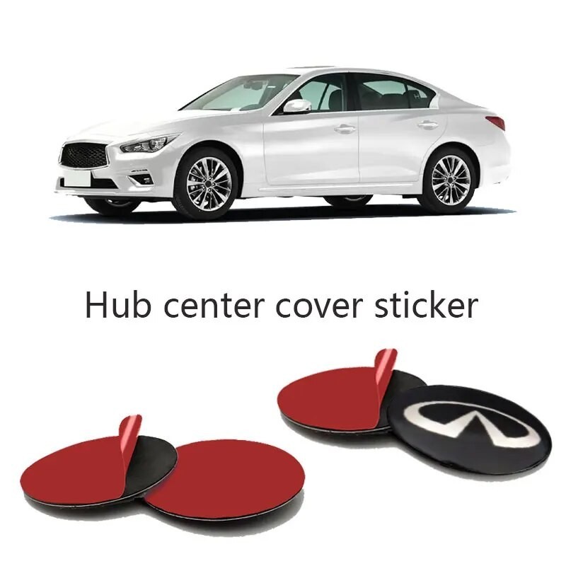 ♜4pcs 56mm 65mm Car Wheel Center Hub caps cover stickers Logo Decal For Infiniti FX35 Q50 ESQ QX