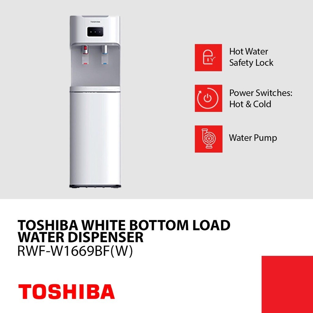 Toshiba White Bottom Load Water Dispenser Shopee Philippines