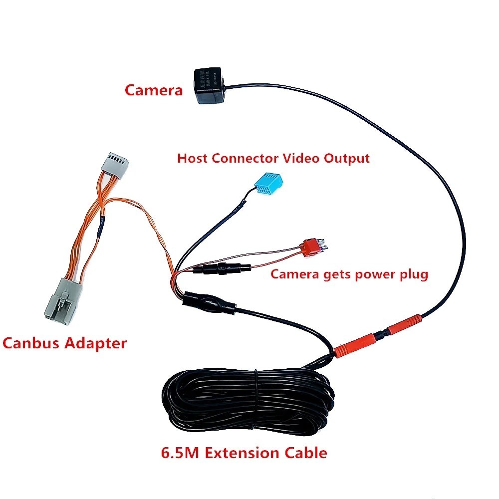 55M RCD330 Car Trunk Handle Rear View Dynamic Trajectory Camera For MQB ...