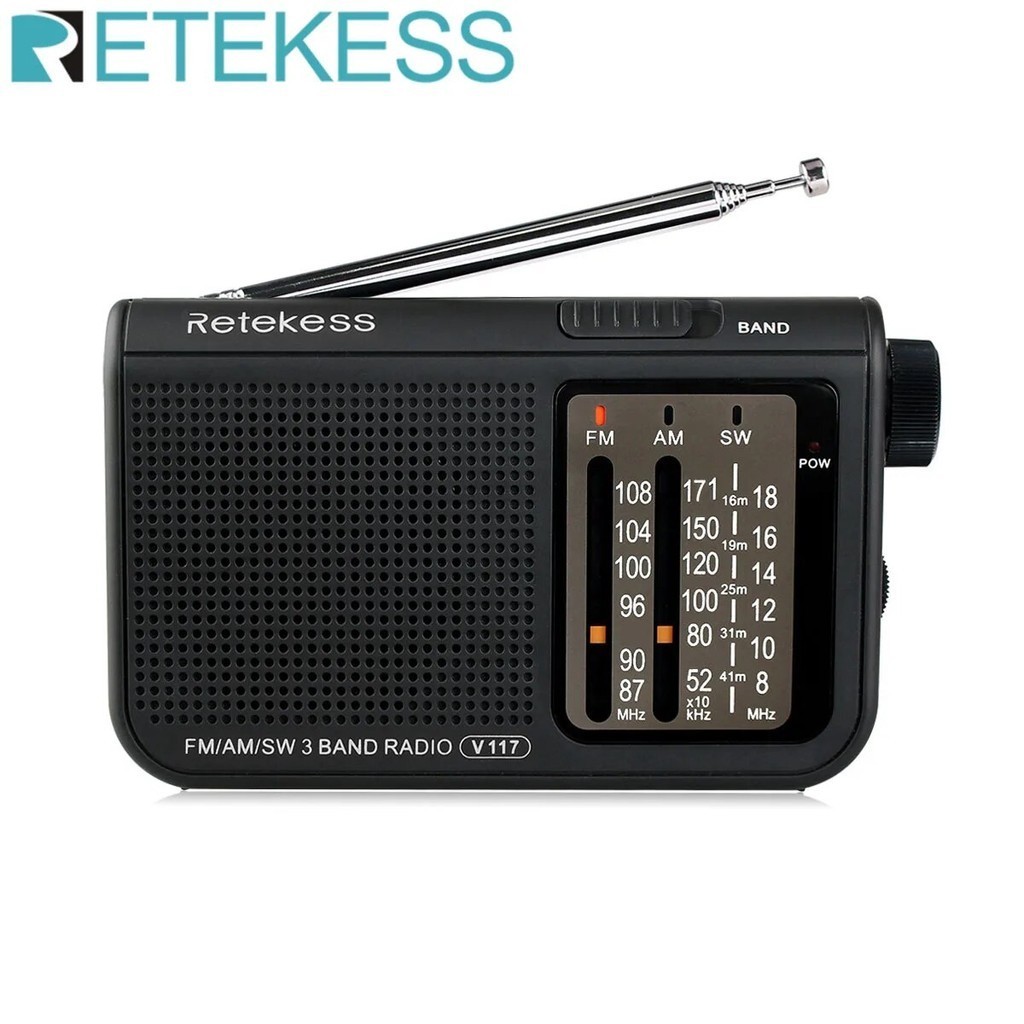 Retekess V117 Radio FM Portable Radios AM FM SW All Waves Radio