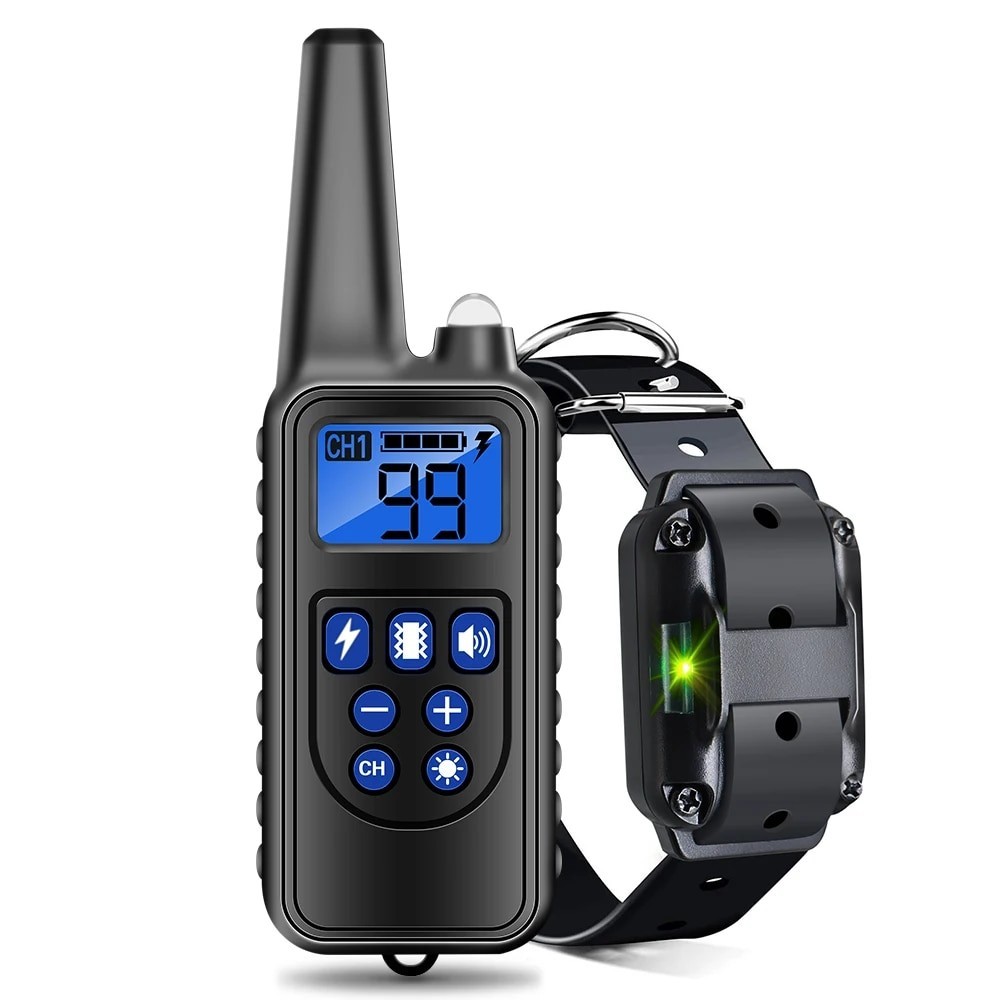 Dog Training Collar Remote Control Shock Vibration Sound Anti Bark Dog