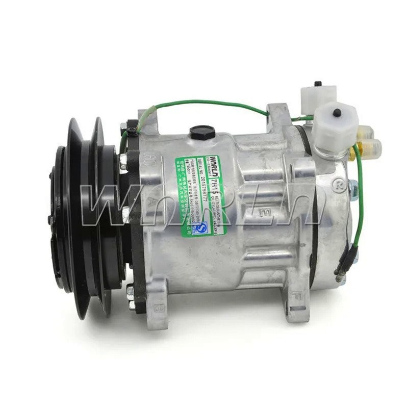 24V SD7H15 1B 132MM Auto AC Compressor Truck Air Conditioner System AC ...