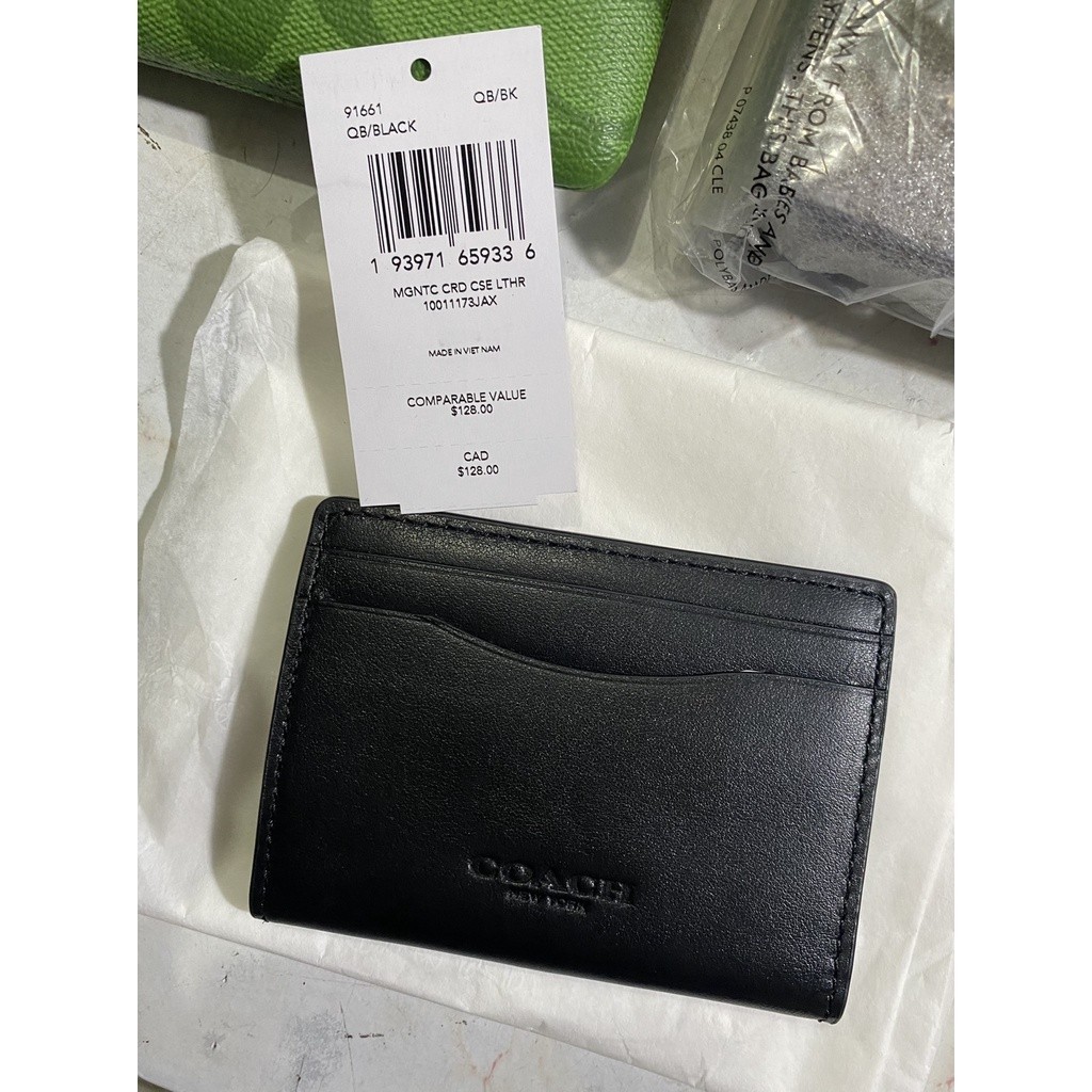 AUTHENTIC/ORIGINAL COACH Card Case Wallet for Men Unisex