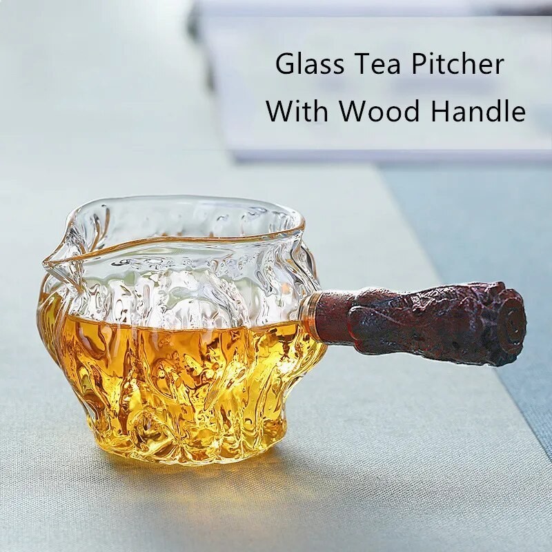 Side Handle Glass Tea Pitcher Chinese Tea Ware Tea Divider Chahai Heat ...