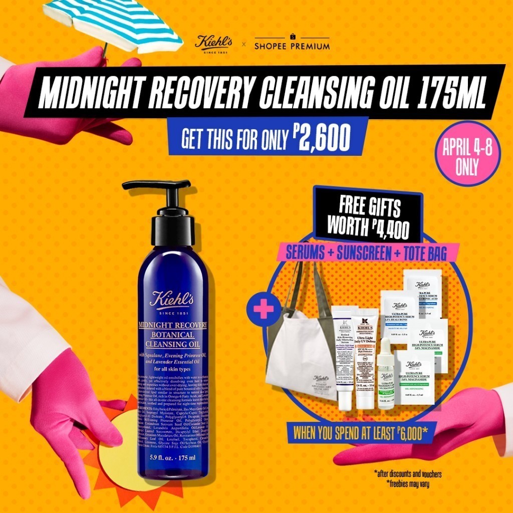 Kiehl's Midnight Recovery Botanical Cleansing Oil Makeup Remover