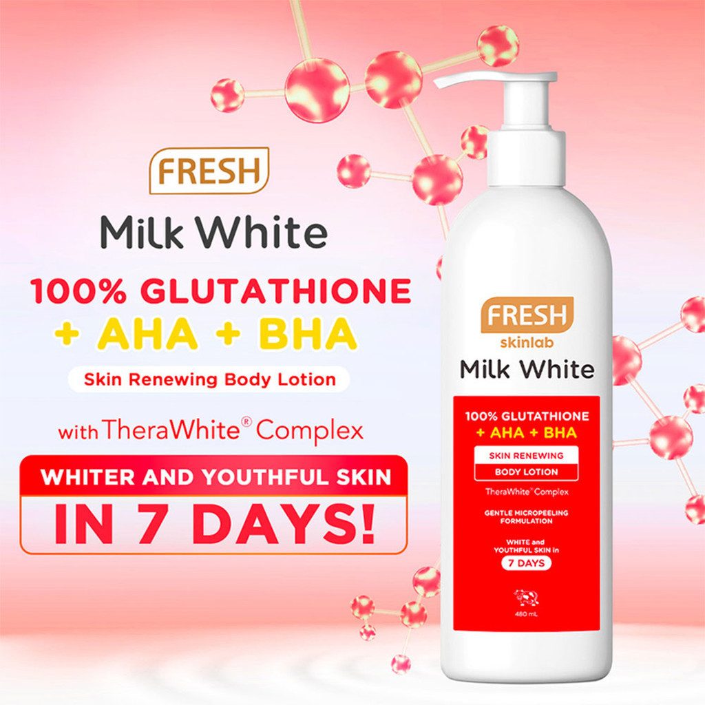 Milk White AHA + BHA Skin Renewing Body Lotion 480 mL | Shopee Philippines