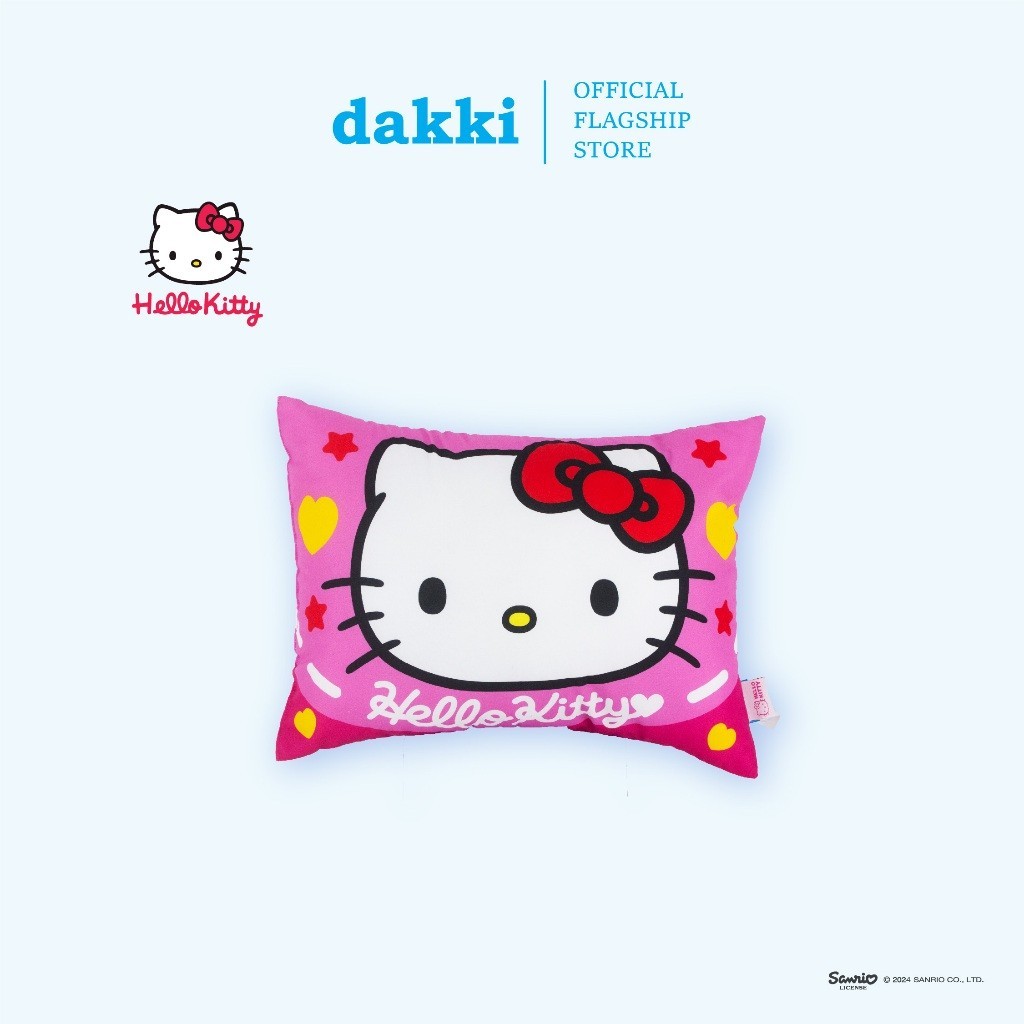 Dakki 13 x18 Hello Kitty Face Hearts Kiddie Pillow Shopee Philippines